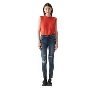 AGOLDE Women's Ripped Sophie Jeans Size 28 Distressed Skinny High Rise HEMMED